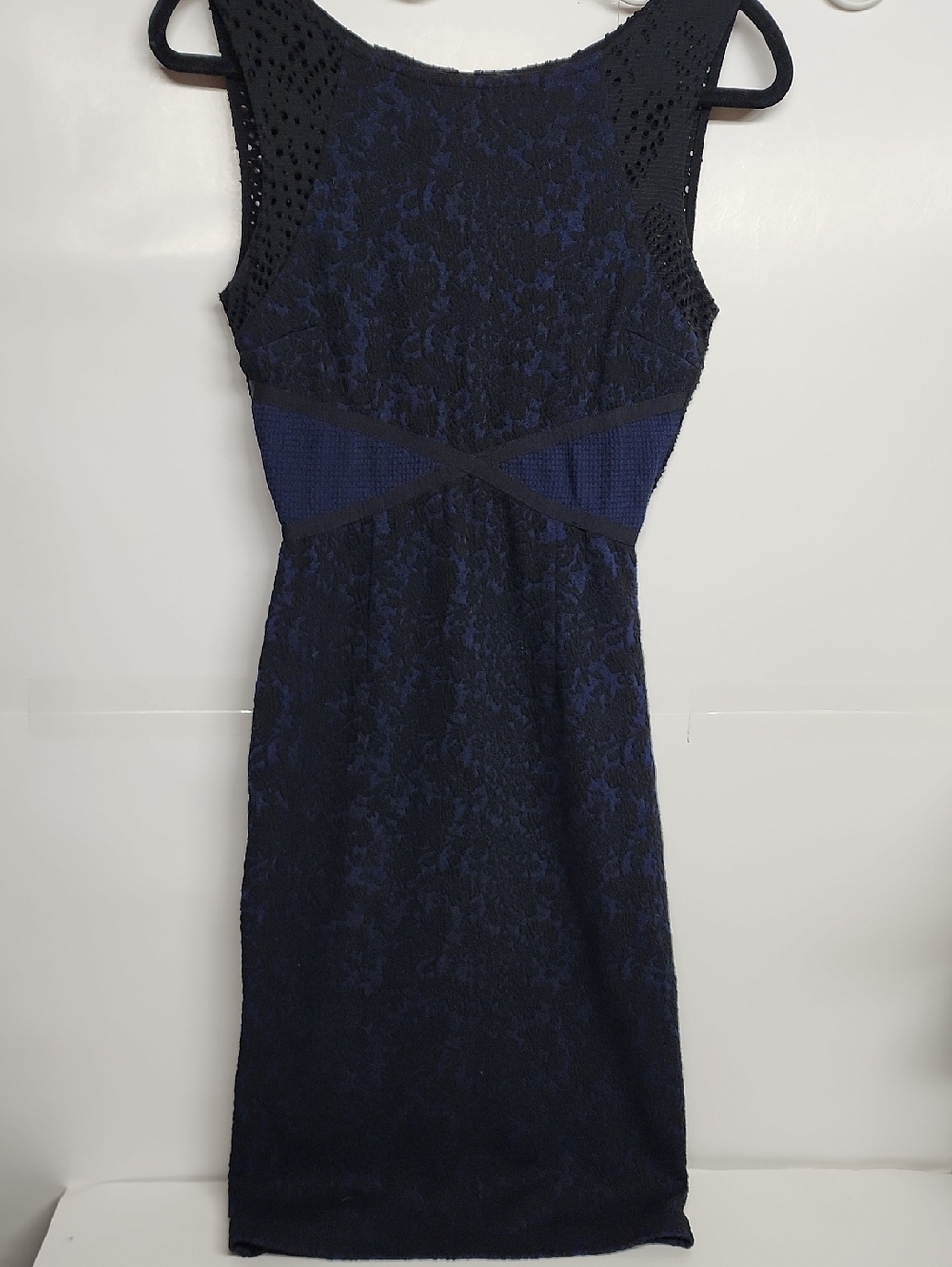 Moulinette Soeurs Navy Lace Midi Dress